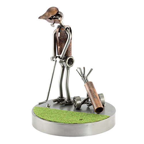 Steelman24 I Schraubenmännchen Golf Putter Auf Dem Grün I Made in Germany I Handarbeit I Geschenkidee I Stahlfigur I Metallfigur I Metallmännchen Steelman24 I Schraubenmännchen Golf Putter Auf Dem Grün I Made in Germany I Handarbeit I Geschenkidee I Stahlfigur I Metallfigur I Metallmännchen von Steelman24