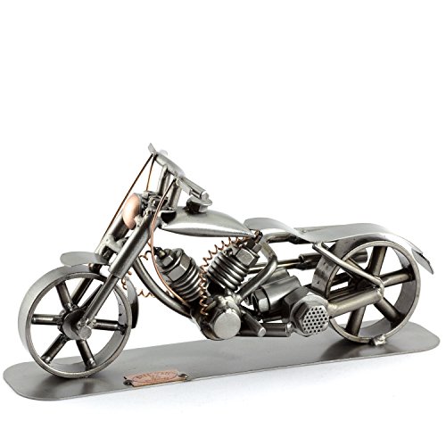 Steelman24 I Schraubenmännchen Chopper Spezial Mit Persönlicher Gravur I Made in Germany I Handarbeit I Geschenkidee I Stahlfigur I Metallfigur von Steelman24