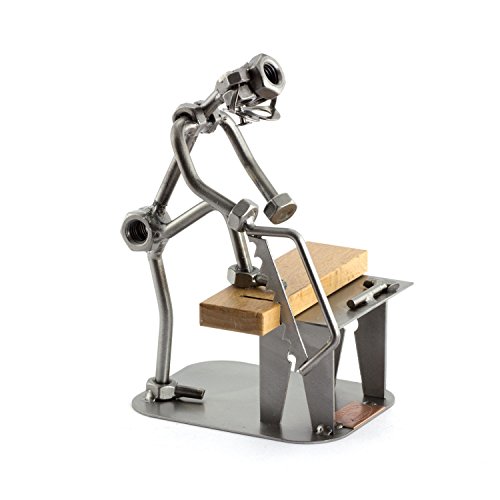 Steelman24 I Schraubenmännchen Heimwerker I Made in Germany I Handarbeit I Geschenkidee I Stahlfigur I Metallfigur I Metallmännchen von Steelman24