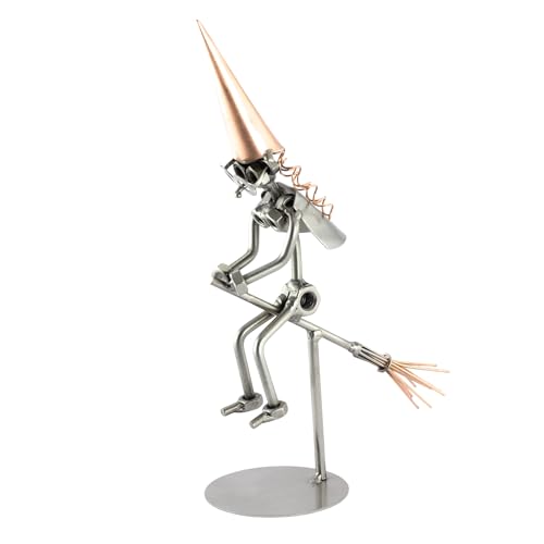 Steelman24 I Schraubenmännchen Hexe I Made in Germany I Handarbeit I Geschenkidee I Stahlfigur I Metallfigur I Metallmännchen von Steelman24