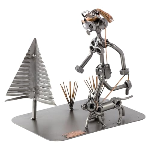 Steelman24 I Schraubenmännchen Joggerin mit Hund I Made in Germany I Handarbeit I Geschenkidee I Stahlfigur I Metallfigur I Metallmännchen Steelman24 I Schraubenmännchen Joggerin mit Hund I Made in Germany I Handarbeit I Geschenkidee I Stahlfigur I Metallfigur I Metallmännchen von Steelman24