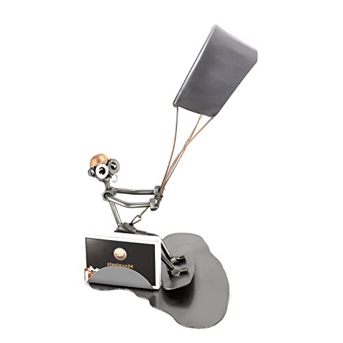 Steelman24 I Schraubenmännchen Kitesurfer Mit Visitenkartenhalter I Made in Germany I Handarbeit I Geschenkidee I Stahlfigur I Metallfigur I Metallmännchen Steelman24 I Schraubenmännchen Kitesurfer Mit Visitenkartenhalter I Made in Germany I Handarbeit I Geschenkidee I Stahlfigur I Metallfigur I Metallmännchen von Steelman24