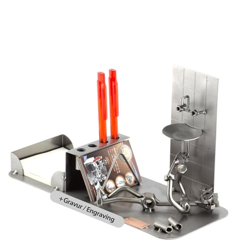 Steelman24 I Schraubenmännchen Klempner Büro Mit Persönlicher Gravur I Made in Germany I Handarbeit I Geschenkidee I Stahlfigur I Metallfigur Steelman24 I Schraubenmännchen Klempner Büro Mit Persönlicher Gravur I Made in Germany I Handarbeit I Geschenkidee I Stahlfigur I Metallfigur von Steelman24