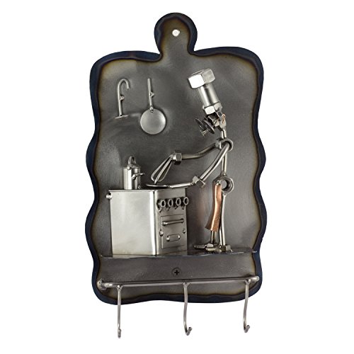 Steelman24 I Schraubenmännchen Koch Haken Mit Persönlicher Gravur I Made in Germany I Handarbeit I Geschenkidee I Stahlfigur I Metallfigur Steelman24 I Schraubenmännchen Koch Haken Mit Persönlicher Gravur I Made in Germany I Handarbeit I Geschenkidee I Stahlfigur I Metallfigur von Steelman24