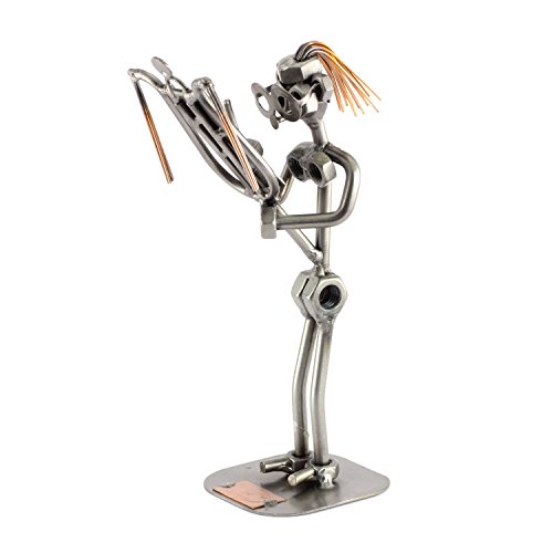 Steelman24 I Schraubenmännchen Lyra I Made in Germany I Handarbeit I Geschenkidee I Stahlfigur I Metallfigur I Metallmännchen von Steelman24
