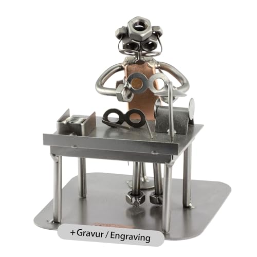 Steelman24 I Schraubenmännchen Optiker Mit Persönlicher Gravur I Made in Germany I Handarbeit I Geschenkidee I Stahlfigur I Metallfigur Steelman24 I Schraubenmännchen Optiker Mit Persönlicher Gravur I Made in Germany I Handarbeit I Geschenkidee I Stahlfigur I Metallfigur von Steelman24