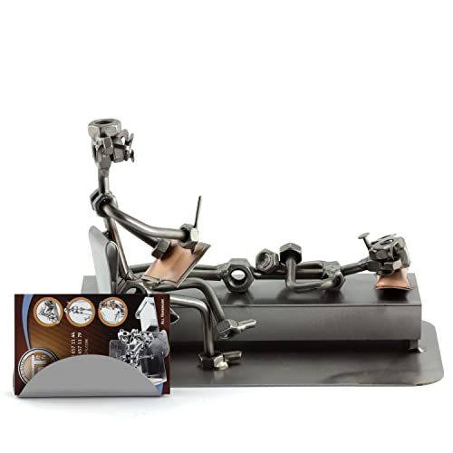 Steelman24 I Schraubenmännchen Psychologe Mit Visitenkartenhalter I Made in Germany I Handarbeit I Geschenkidee I Stahlfigur I Metallmännchen I Metallfigur Steelman24 I Schraubenmännchen Psychologe Mit Visitenkartenhalter I Made in Germany I Handarbeit I Geschenkidee I Stahlfigur I Metallmännchen I Metallfigur von Steelman24
