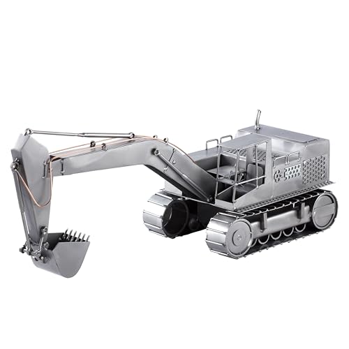 Steelman24 I Schraubenmännchen Schaufelbagger mit Persönlicher Gravur I Made in Germany I Handarbeit I Geschenkidee I Stahlfigur I Metallfigur von Steelman24