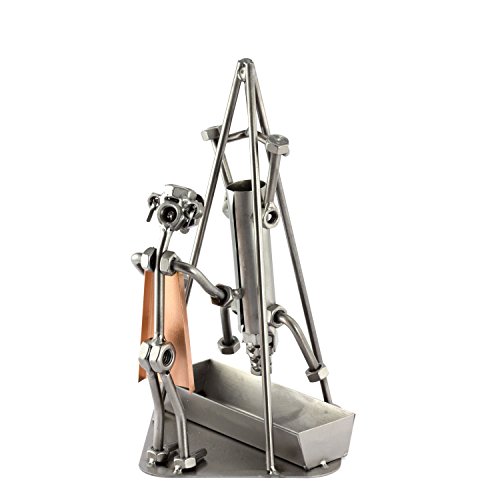 Steelman24 I Schraubenmännchen Schlachter I Made in Germany I Handarbeit I Geschenkidee I Stahlfigur I Metallfigur I Metallmännchen von Steelman24