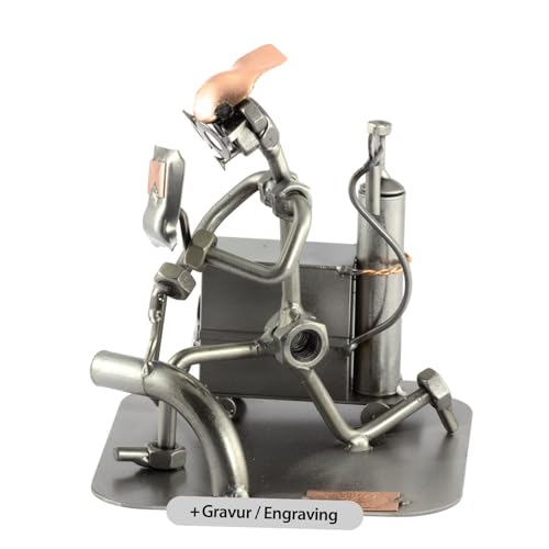 Steelman24 I Schraubenmännchen Schweißer Mit Persönlicher Gravur I Made in Germany I Handarbeit I Geschenkidee I Stahlfigur I Metallfigur von Steelman24