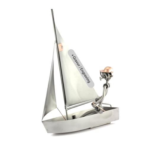 Steelman24 I Schraubenmännchen Segler Mit Persönlicher Gravur I Made in Germany I Handarbeit I Geschenkidee I Stahlfigur I Metallfigur Steelman24 I Schraubenmännchen Segler Mit Persönlicher Gravur I Made in Germany I Handarbeit I Geschenkidee I Stahlfigur I Metallfigur von Steelman24