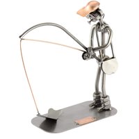 Schraubenmännchen Angler - Original Steelman24 Metallskulptur Das Perfekte Geschenk von Steelman24DE