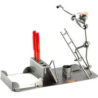 Schraubenmännchen Anstreicher Schreibtisch Organizer - Original Steelman24 Metallskulptur Das Perfekte Geschenk von Steelman24DE