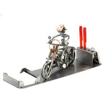 Schraubenmännchen Chopper Big Schreibtisch Organizer - Original Steelman24 Metallskulptur Das Perfekte Geschenk von Steelman24DE