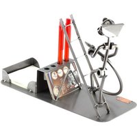 Schraubenmännchen Feuerwehrmann Schreibtisch Organizer - Original Steelman24 Metallskulptur Das Perfekte Geschenk von Steelman24DE