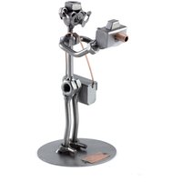 Schraubenmännchen Fotograf 2 - Original Steelman24 Metallskulptur Das Perfekte Geschenk von Steelman24DE