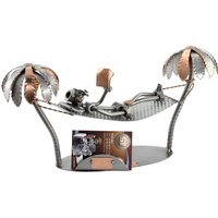 Schraubenmännchen Hängematte Mit Visitenkartenhalter - Original Steelman24 Metallskulptur Das Perfekte Geschenk von Steelman24DE