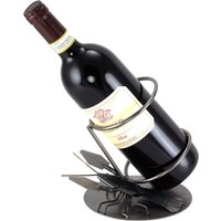 Schraubenmännchen Krebs Weinflaschenhalter - Original Steelman24 Metallskulptur Das Perfekte Geschenk von Steelman24DE