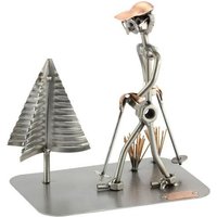 Schraubenmännchen Nordic Walking - Original Steelman24 Metallskulptur Das Perfekte Geschenk von Steelman24DE