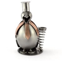 Schraubenmännchen Pinguin Stifthalter - Original Steelman24 Metallskulptur Das Perfekte Geschenk von Steelman24DE