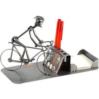 Schraubenmännchen Rennrad Schreibtisch Organizer - Original Steelman24 Metallskulptur Das Perfekte Geschenk von Steelman24DE