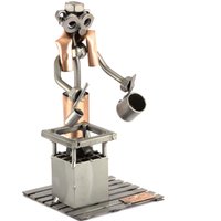 Schraubenmännchen Saunawart - Original Steelman24 Metallskulptur Das Perfekte Geschenk von Steelman24DE