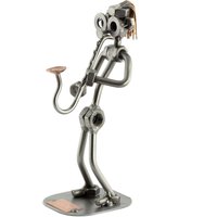 Schraubenmännchen Saxofon - Original Steelman24 Metallskulptur Das Perfekte Geschenk von Steelman24DE