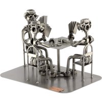 Schraubenmännchen Skat Spieler - Original Steelman24 Metallskulptur Das Perfekte Geschenk von Steelman24DE