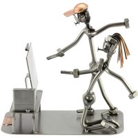 Schraubenmännchen Spielekonsole - Original Steelman24 Metallskulptur Das Perfekte Geschenk von Steelman24DE