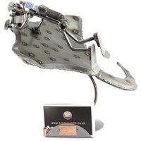 Schraubenmännchen Taucher Mit Rochen Visitenkartenhalter - Original Steelman24 Metallskulptur Das Perfekte Geschenk von Steelman24DE
