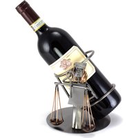 Schraubenmännchen Waage Weinflaschenhalter - Original Steelman24 Metallskulptur Das Perfekte Geschenk von Steelman24DE