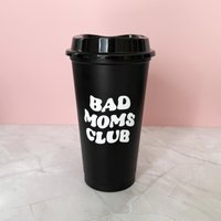To-Go Becher „Bad Moms Club" I 473 Ml Mit Deckel Stylisch & Wiederverwendbar Nachhaltiger Kaffeebecher Für Coffee-Lovers von StefaniesAtelierShop