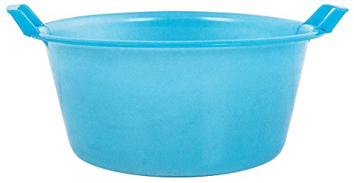 Stefanplast Rundes Waschbecken, Polyethylen, 10 l, Neutralblau, Plastik, Neutral/Pale Blue, 20 l von Stefanplast