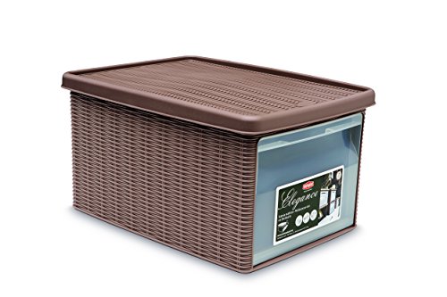 Stefanplast 30002 Mehrzweck-Behälter, Aufbewahren, In Rattanoptik aus Kunststoff, 29 x 39 x 21 cm Stefanplast 30002 Mehrzweck-Behälter, Aufbewahren, In Rattanoptik aus Kunststoff, 29 x 39 x 21 cm von Stefanplast
