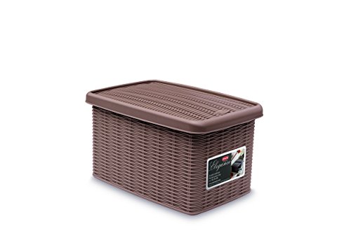 Stefanplast 30032 Mehrzweck-Behälter, Aufbewahren, In Rattanoptik aus Kunststoff, 19 x 29 x 16 cm Stefanplast 30032 Mehrzweck-Behälter, Aufbewahren, In Rattanoptik aus Kunststoff, 19 x 29 x 16 cm von Stefanplast