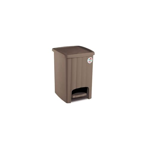 Stefanplast Abfalleimer Margherita, Polyurethan, Taupe, 20 lt von Stefanplast