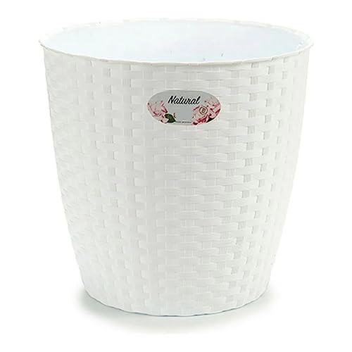 Stefanplast Blumentopf "Natural" 29 x 26,5 cm in weiß von Stefanplast