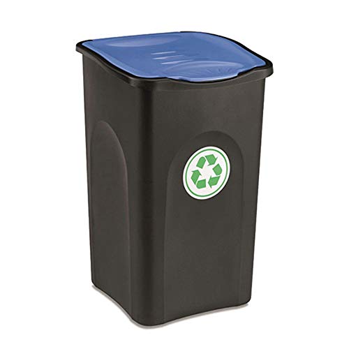 Stefanplast Eco grün Mülleimer mit Blau, Schwarz, 50 Liter von Stefanplast