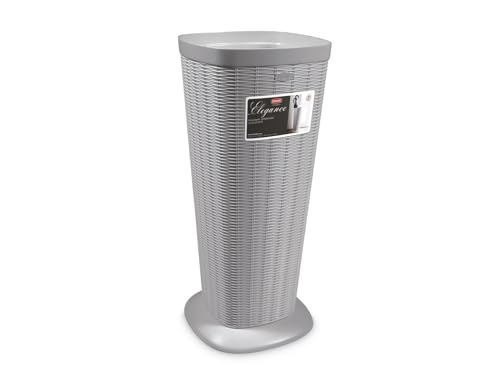 Stefanplast Elegance 3860921 Schirmständer aus Rattan, 25 x 57 cm, grau von Stefanplast
