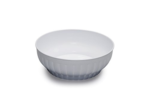 Stefanplast Insalatiera a Coste, Kunststoff, weiß, 30 x 28 x 30 cm von Stefanplast