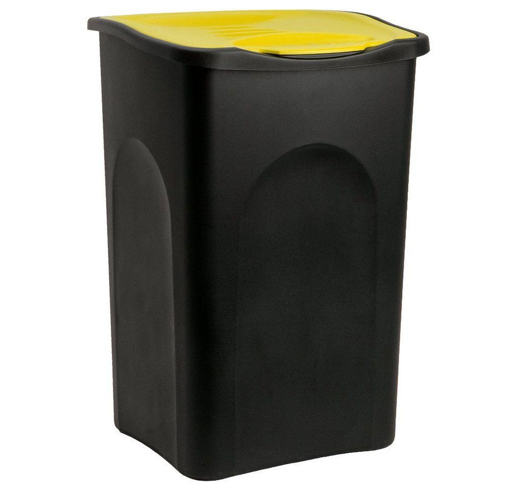 Stefanplast Mülleimer, 50 L Abfallbehälter 56x37x39cm Papierkorb Mülltrennung von Stefanplast