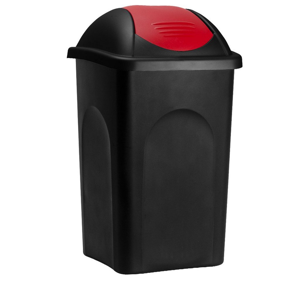 Stefanplast Mülleimer Push Can, 60 L Abfallbehälter 68x41x41cm Papierkorb Mülltrennung von Stefanplast