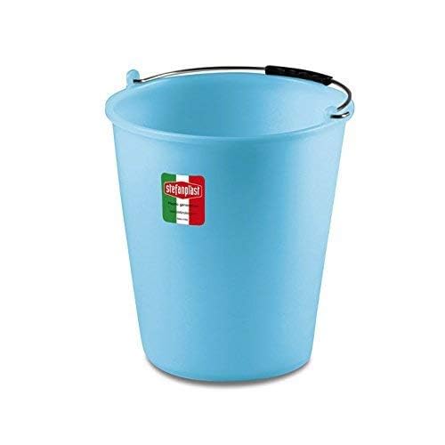 Stefanplast Polyethylen House Eimer, neutral/hellblau, 9 Liter von Stefanplast
