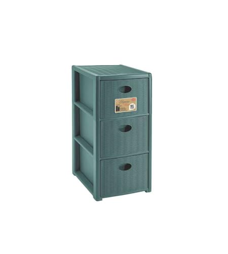 Stefanplast STEFANPL Kommode P.3 Elegance Green 30 x 40 h 60 cm Stefanplast STEFANPL Kommode P.3 Elegance Green 30 x 40 h 60 cm von Stefanplast