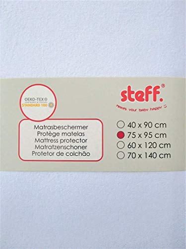 Steff - Matratzenschoner – 75 x 95 cm – Weiß – hochwertiger Schwamm mit wasserdichter PU-Beschichtung – Oeko Tex Standard 100 von Steff