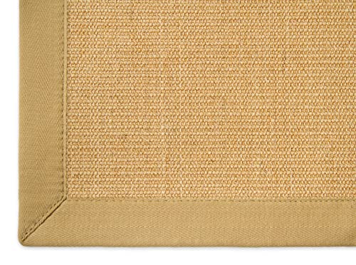 Astra Sisal Teppich Manaus mit Bordüre Farbe Chablis beige 100% Sisal - 18 Größen, Größe: 200x200 cm von Steffensmeier