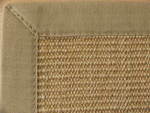 Astra Sisal Teppich Manaus mit Bordüre Farbe Chablis beige 100% Sisal - 18 Größen, Größe: 300x400 cm von Steffensmeier