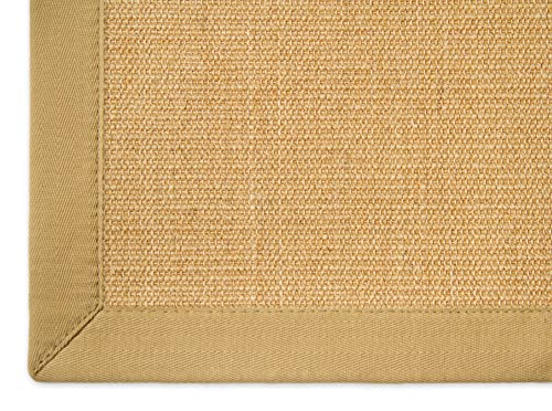 Astra Sisal Teppich Manaus mit Bordüre Farbe Chablis beige 100% Sisal - 18 Größen, Größe: 80x160 cm von Steffensmeier