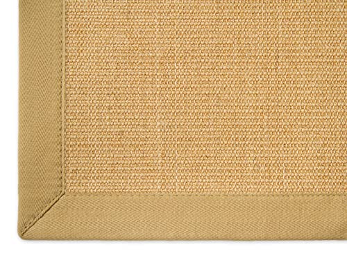 Astra Sisal Teppich Manaus mit Bordüre Farbe Chablis beige 100% Sisal - 18 Größen, Größe: 80x200 cm von Steffensmeier