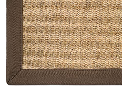 Astra Sisal Teppich Manaus mit Bordüre Farbe Cognac Coffee 100% Sisal - 18 Größen, Größe: 250x300 cm von Steffensmeier